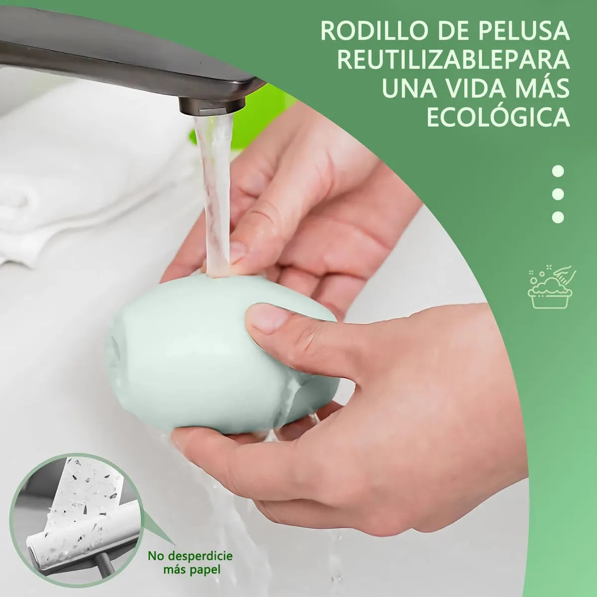 Rodillo Quita Pelusa Lavable