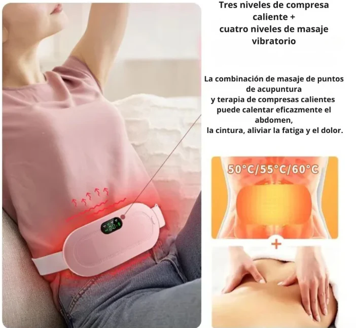 Cinturón Dolor Menstrual Térmico Masajes