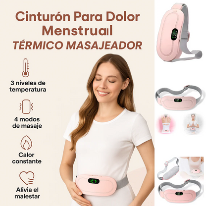 Cinturón Dolor Menstrual Térmico Masajes